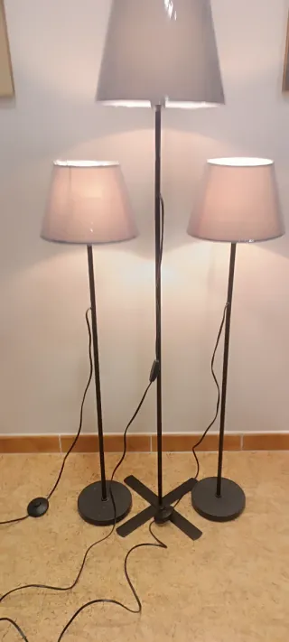 3 Lámparas de Pie Ikea