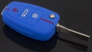 Funda silicona para llave coche 3 botones Audi