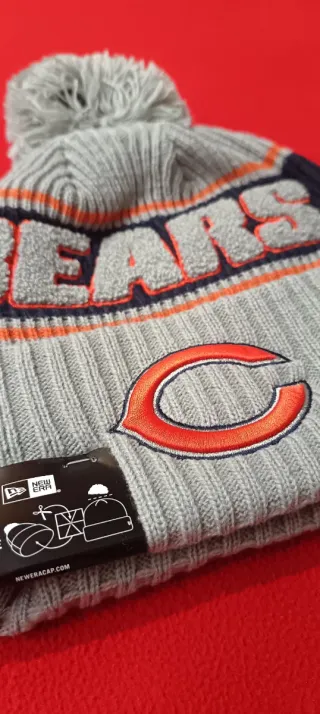 Gorro NFL Chicago Bears Gris y Naranja