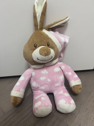 Peluche coniglio pigiama nuvole