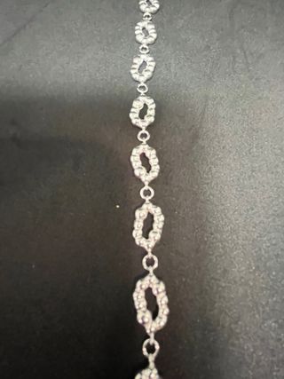 Pulsera de plata con eslabones ovalados