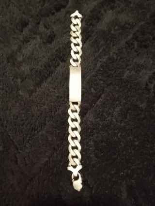 Pulsera de plata estilo esclava