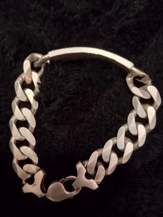 Pulsera de plata estilo esclava