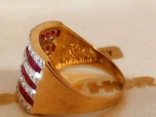 Preciosa sortija de oro de 18 kilates de Galería