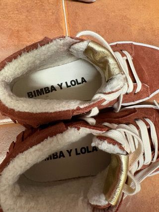 Botines Bimba y Lola Marrones y Dorados