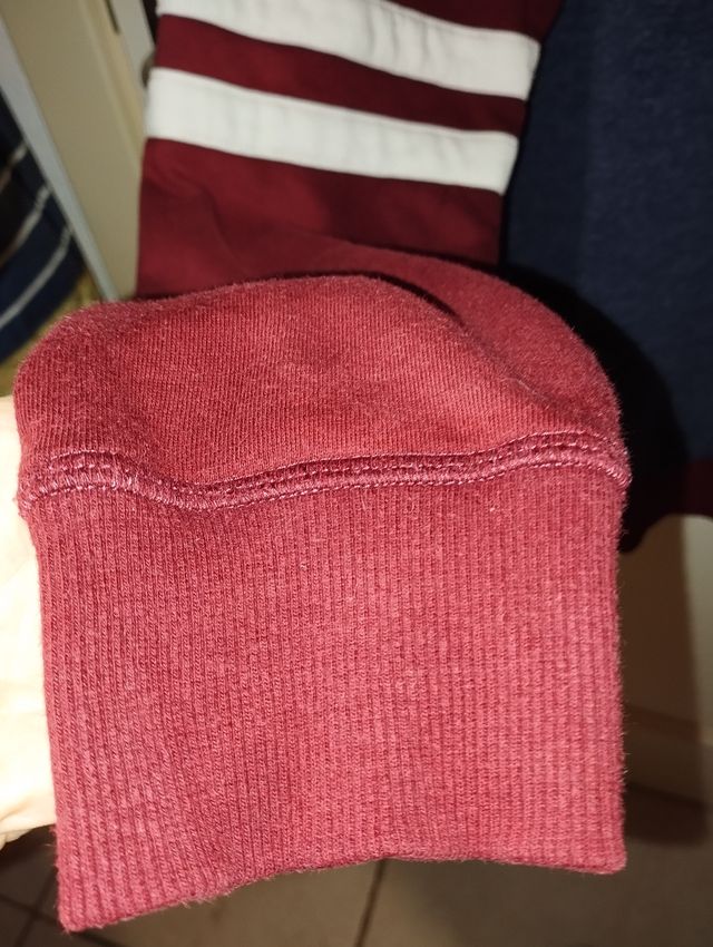 Sudadera WRUNG gris y roja talla L