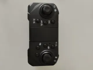 Dron con cámara y estabilizador