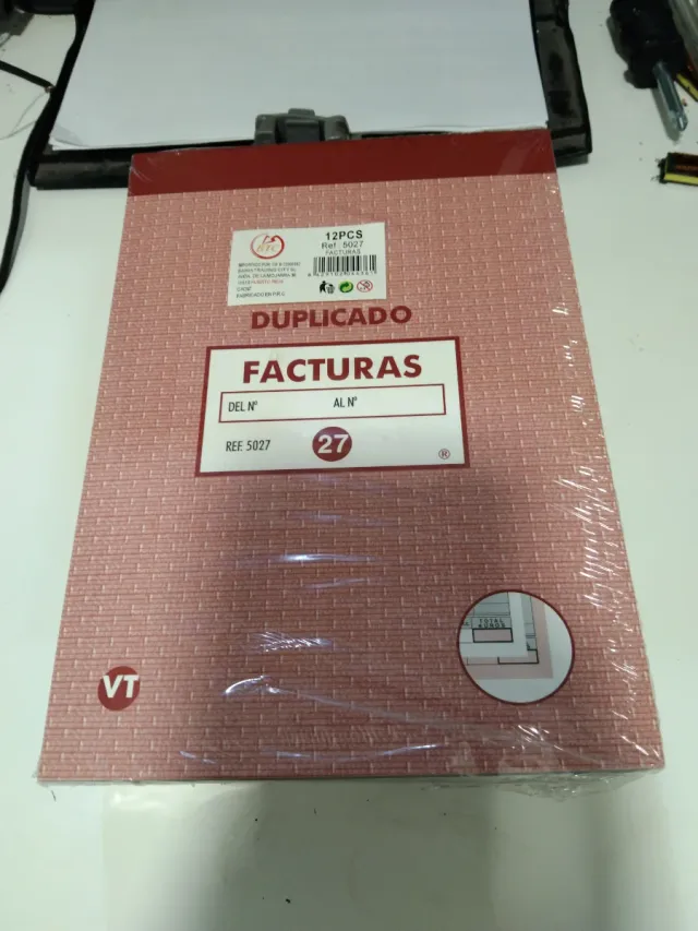 Talonario Facturas Duplicado A5 Ref. 5027