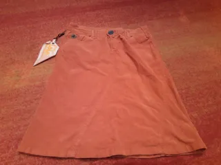 Falda Lois pana fina naranja talla 36