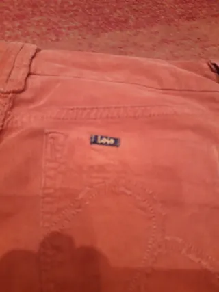 Falda Lois pana fina naranja talla 36