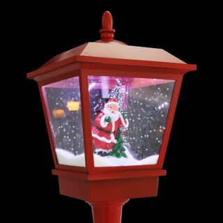 vidaXL Farola de Navidad con Papá Noel y LED 180cm
