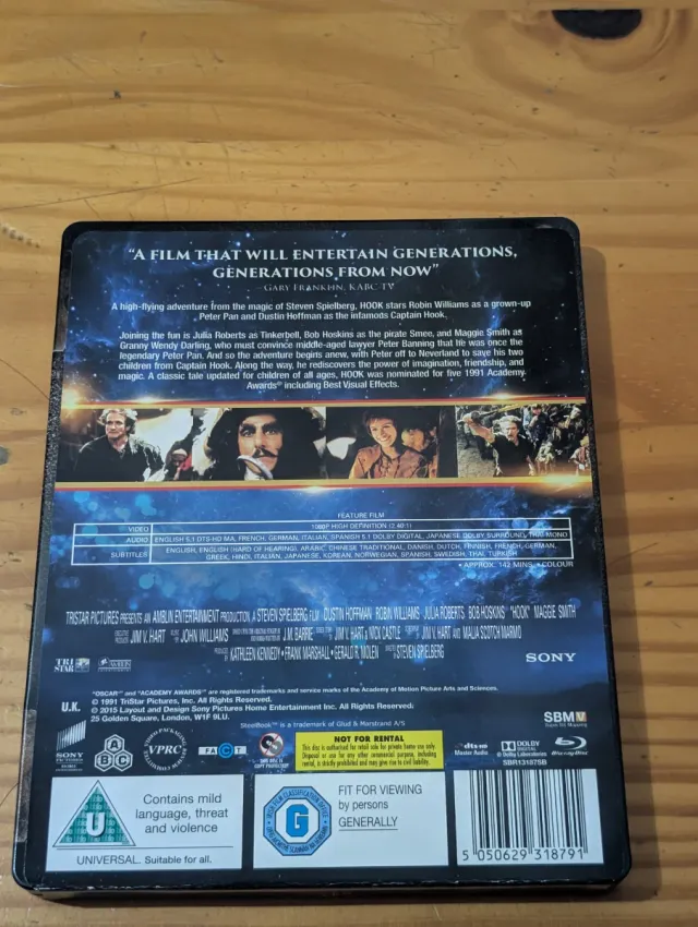 Steelbook Blu-ray Hook