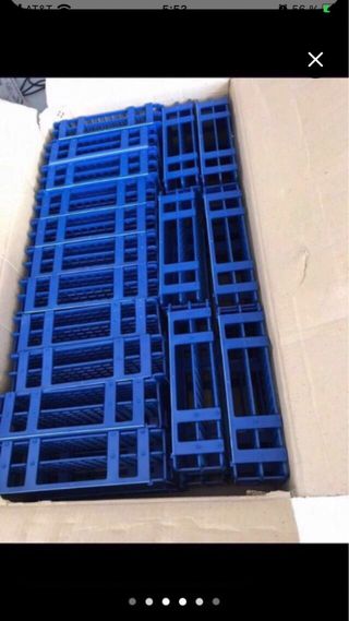 Gradillas tubos de ensayo.