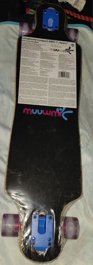 Skate Longboard con ruedas luminosos LED