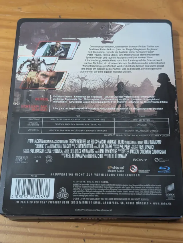 Steelbook Blu-ray District 9