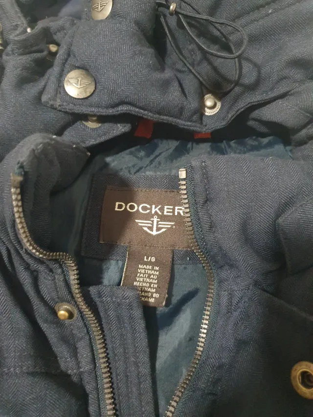 Cappotto Docker Blu Taglia XXXL