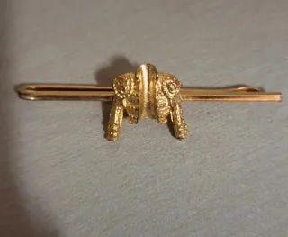 Alfiler de corbata dorado