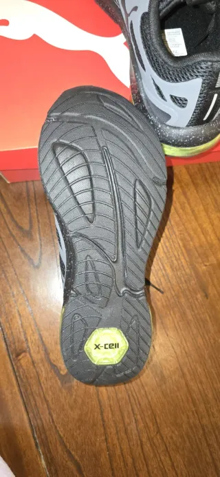 Zapatillas Puma Grises y Amarillas Nuevas