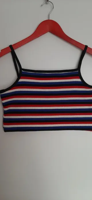 Top de rayas multicolor