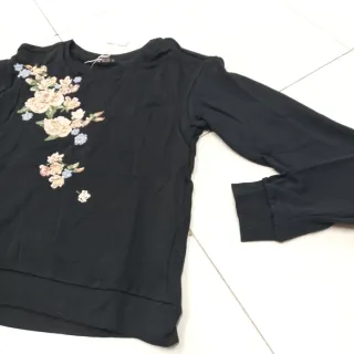 Felpa OVS donna tg S con applicazione fiori