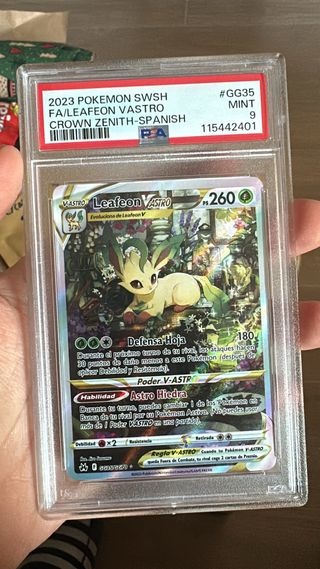 Leafeon V ASTRO GG35 PSA 9 Cenit Supremo
