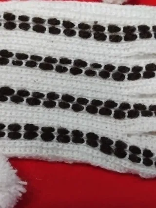 Guantes de lana blancos vintage