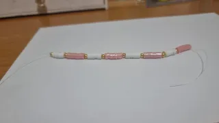 Pulsera MarcArte Rosa y Blanca