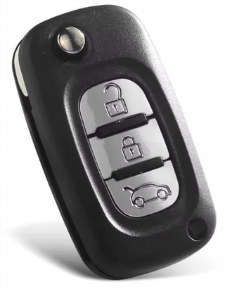 Carcasa llave 3 botones Renault HU83