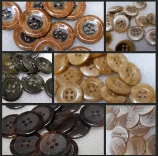 Lote 15 botones- 9 colores