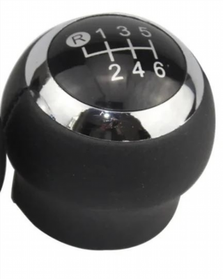 Pomo palanca cambios Toyota 6 vel. negro