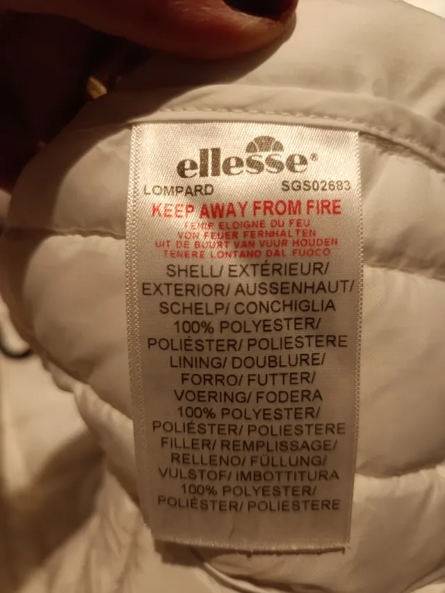 Chaqueta Ellesse Blanca Talla S Mujer