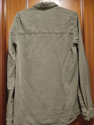 Camisa vaquera verde militar