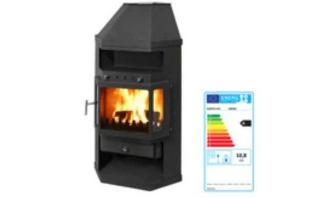 Estufa de leña  esquina 10.6Kw Nueva ESL246008GRA