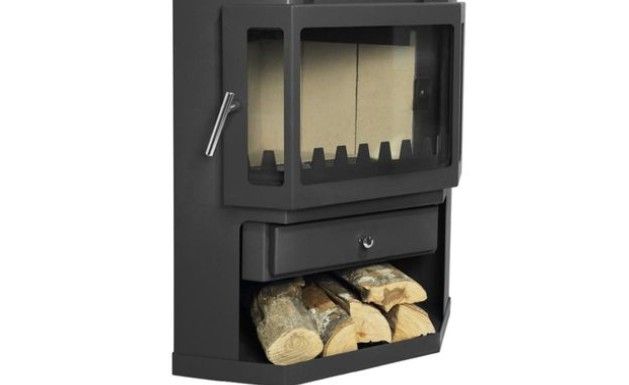 Estufa de leña  esquina 10.6Kw Nueva ESL246008GRA