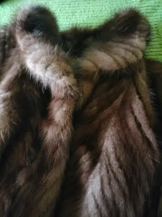 Cappotto vintage pelliccia marrone taglia L
