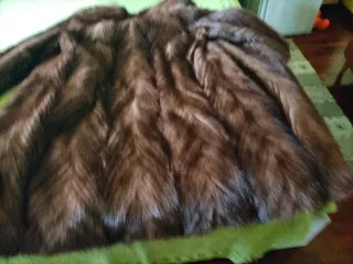 Cappotto vintage pelliccia marrone taglia L