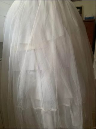 Cancán de fallera blanco