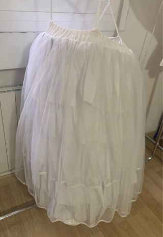 Cancán de fallera blanco