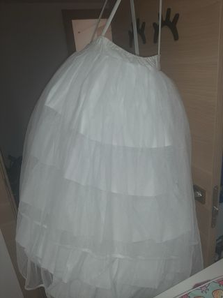 Cancán de fallera blanco