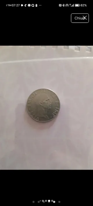 Moneta Regno d'Italia 50 Lire Aquila