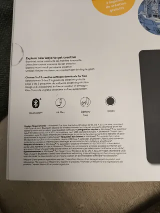 Tableta Gráfica Wacom con Lápiz Digital