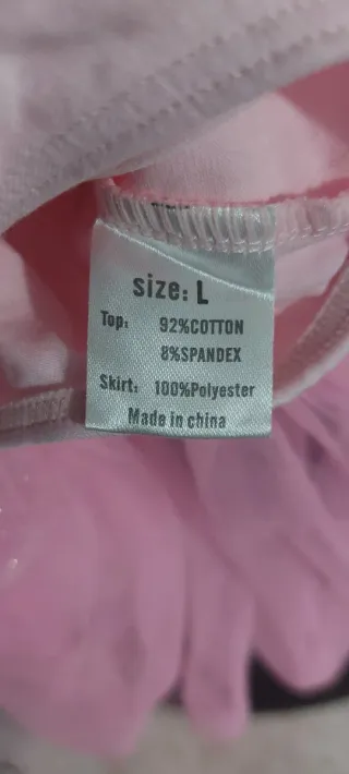 Vestido de ballet rosa con tul brillante 7-8 años