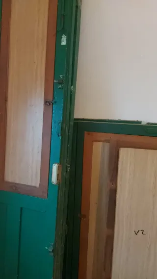 Ventanas de madera con contra