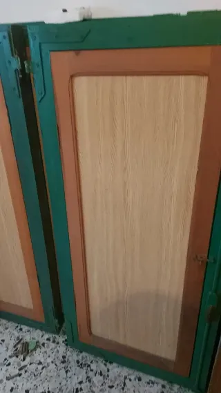 Ventanas de madera con contra