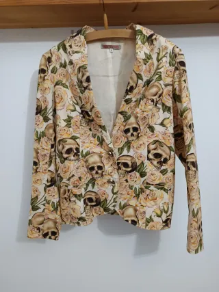 Americana Mujer Calaveras y Rosas Talla M