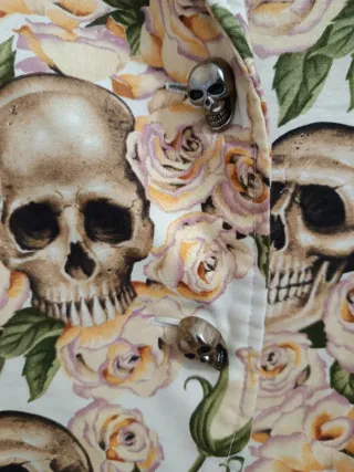Americana Mujer Calaveras y Rosas Talla M
