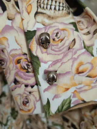 Americana Mujer Calaveras y Rosas Talla M