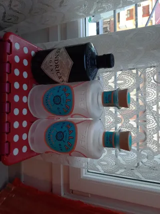 Bottiglie vuote Malfy e Hendricks