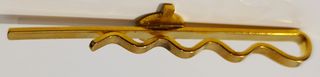 Alfiler de corbatas antiguo 1950 chapado Oro