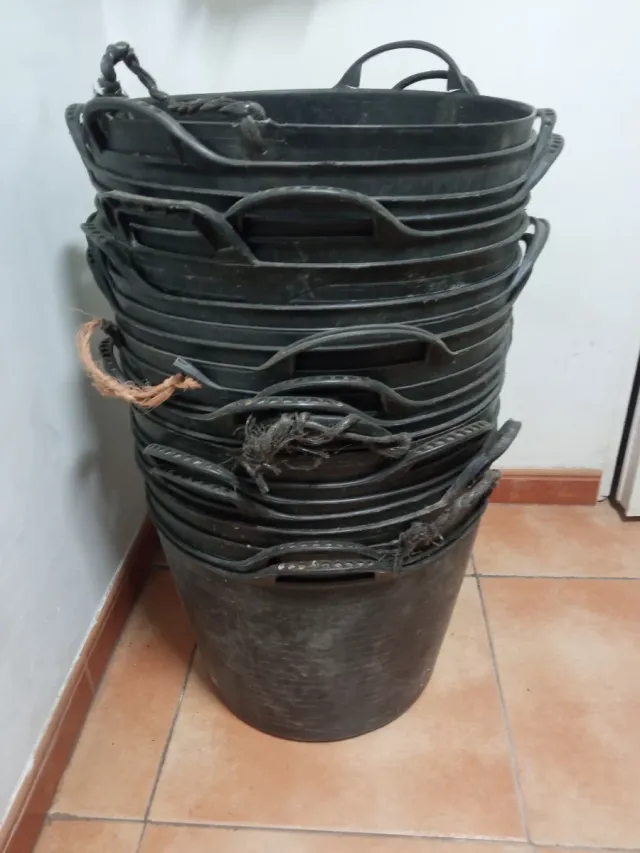 Capazo Cesta Apilableq Negro